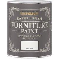 Rust-Oleum Satin Furniture Paint Chalk White 750Ml