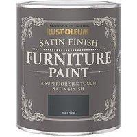 Rust-Oleum Satin Furniture Paint Black Sand 750Ml