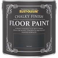 Rust-Oleum Chalky Finish Floor Paint In Black Sand - 2.5-Litre Tin