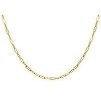 The Love Collection 9Ct Gold Paper Chain Necklace