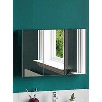Bath Vida Tiano Stainless Steel Mirrored Triple Cabinet