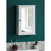 Bath Vida Priano 1 Door Mirrored Wall Cabinet - White