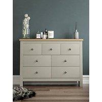 Vida Designs Arlington 4 + 3 Drawer Chest - Grey