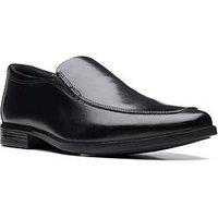 Clarks Howard Edge Formal Slip On Shoes - Black