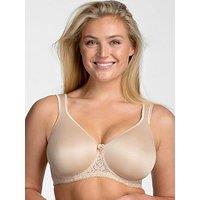 Miss Mary Of Sweden Smooth Lacy Underwired T-Shirt Bra - Beige