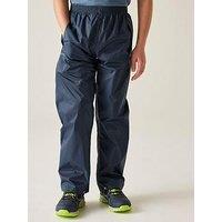Regatta Kids Pack-It Waterproof Over-Trousers - Dark Blue