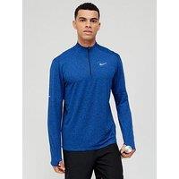 Nike Men'S Run Dry Fit Element Top 1/4 Zip Top - Blue