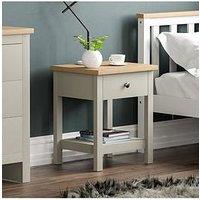 Vida Designs Arlington 1 Drawer Side Table - Grey