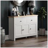 Vida Designs Arlington 2 Drawer, 3 Door Sideboard - White