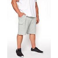 Badrhino Essential Jersey Cargo Shorts Marl - Grey