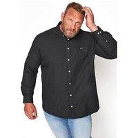 Badrhino Essential Long Sleeve Poplin Shirt - Black