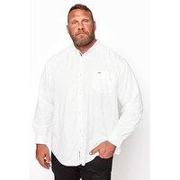 Badrhino Essential Smart Long Sleeve Oxford Shirt - White