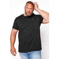Badrhino Essential Short Sleeve Plain T-Shirt - Black