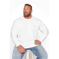 Badrhino Essential Plain Long Sleeve T-Shirt - White