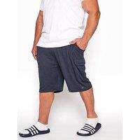 Badrhino Essential Jersey Cargo Shorts - Navy