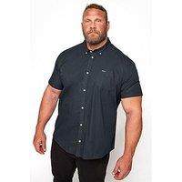 Badrhino Essential Smart Short Sleeve Oxford Shirt - Navy