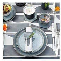 Denby Studio Grey 4-Piece Coupe Dinner Plate Set