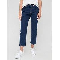 Levi'S 501 Crop High Waist Straight Leg Jean - Salsa Stonewash