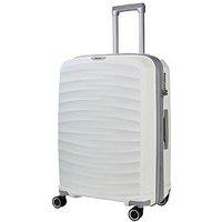 Rock Luggage Sunwave 8-Wheel Suitcase Medium - White