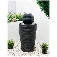 Streetwize Solar Powered Water Feature - Round Ball & Plinth
