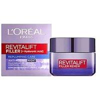 L'Oreal Paris Revitalift Filler + Hyaluronic Acid Anti Ageing Replumping Night Cream 50Ml