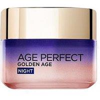 L'Oreal Paris Age Perfect Golden Age Cooling Night Cream Moisturiser For Mature Skin 50Ml
