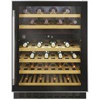 Hoover Hwcb 60 Uk/N Wine Cooler, 46 Bottle Capacity - Black - Fridge Only