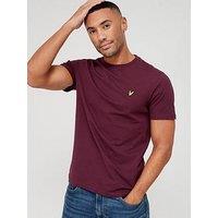 Lyle & Scott Regular Fit Plain T-Shirt - Dark Red
