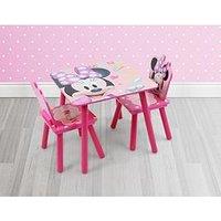Minnie Mouse Wooden Table And 2 Chair Set