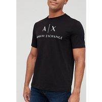 Armani Exchange Ax Logo Print Slim Fit T-Shirt - Black