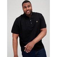 Lyle & Scott Big & Tall Regular Fit Logo Polo Shirt - Black