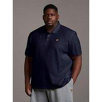 Lyle & Scott Big & Tall Plain Polo Shirt - Navy