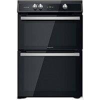 Hotpoint Hdt67I9Hm2C/Uk 60Cm Wide Double Oven Cooker With Induction Hob - Black