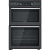 Hotpoint Cd67V9H2Ca 60Cm Wide Double Oven Cooker With Ceramic Hob - Anthracite