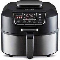 Tower T17086 Vortx 5 In 1 Air Fryer And Grill With Crisper, 5.6L, Black