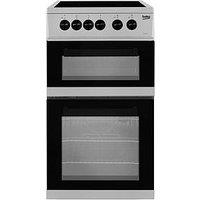 Beko Kdc5422As Twin Cavity Electric Cooker - Silver - Cooker Only