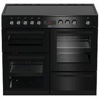 Beko Kdvc100K Freestanding 100Cm Double Oven Range Cooker, Black - Cooker Only