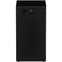 Beko Dvs04020B 10-Place Freestanding Slimline Dishwasher, Black