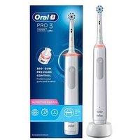 Oral-B Pro 3 - 3000 Sensitive Clean - White Electric Toothbrush Designed By Braun