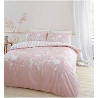 Catherine Lansfield Meadowsweet Floral Duvet Cover - Blush