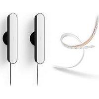 Philips Hue Hue Play Smart Light Bar White & Colour Ambiance Double Pack And Lightstrip Plus 2M Kit