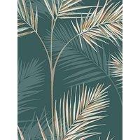 Fine Decor South Beach Palm Leaf Emerald Wallpaper