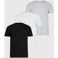 Allsaints 3 Pack Tonic T-Shirt - Grey/Black/White