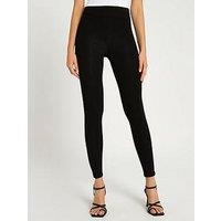 River Island High Waisted Leggings - Black