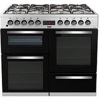 Beko Kdvf100X Freestanding 100Cm Double Oven Range Cooker, Stainless Steel