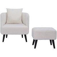 Very Home Jamie Fabric Accent Chair And Footstool Set - Fsc Certified