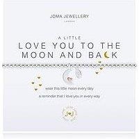 Joma Jewellery A Little Love You To The Moon And Back Bracelet In Silver Plating