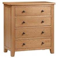 Julian Bowen Marlborough Ready Assembled 4 Drawer Chest