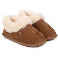 Just Sheepskin Classic Full Back Sheepskin Slipper - Chestnut