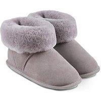 Just Sheepskin Albery Sheepskin Bootie Slipper - Dove